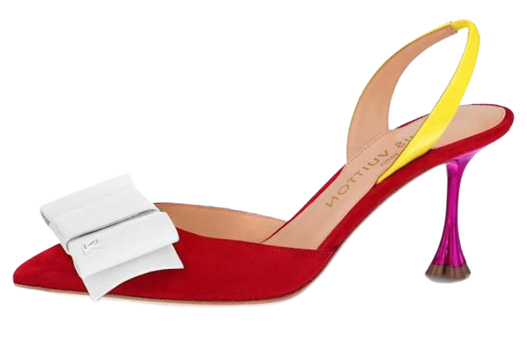 (Women) Louis Vuitton B Blossom 'Red Suede Stiletto' 1AC976