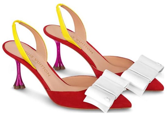 (W) Louis Vuitton B Blossom 'Stiletto Suede Merah' 1AC976 Lookbook (W) Louis Vuitton B Blossom 'Stiletto Suede Merah' 1AC976