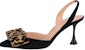 (W) Louis Vuitton B Blossom 'Suede Fesyen Serbaguna Tumit Tinggi Stiletto Hitam' 1AC8B4