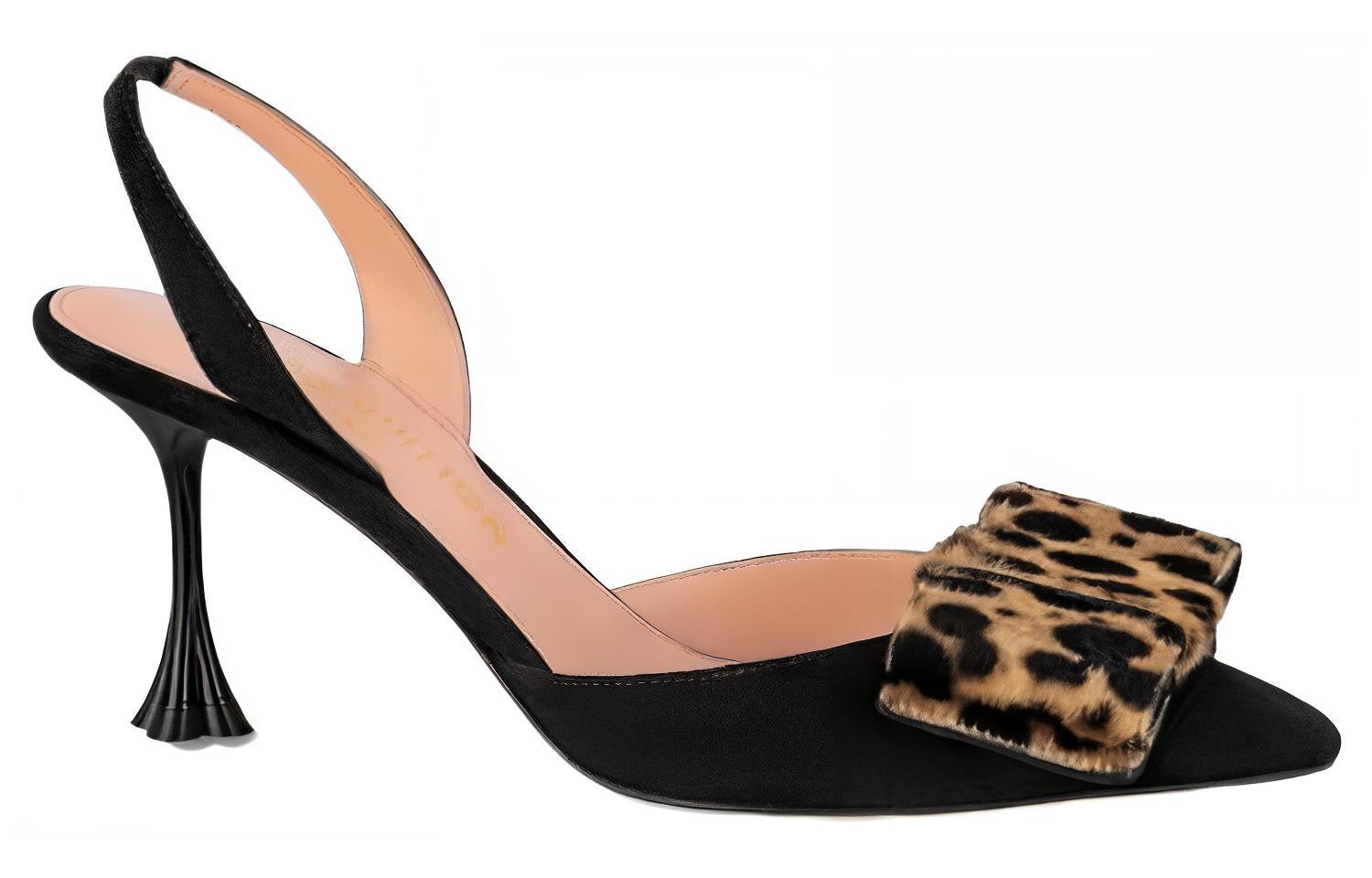 Order (W) Louis Vuitton B Blossom 'Suede Fesyen Serbaguna Tumit Tinggi Stiletto Hitam' 1AC8B4