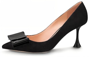 (Women) Louis Vuitton B Blossom High Heel 7.5cm 'Black Bow' 1AC84S (Women) Louis Vuitton B Blossom High Heel 7.5cm 'Black Bow' 1AC84S