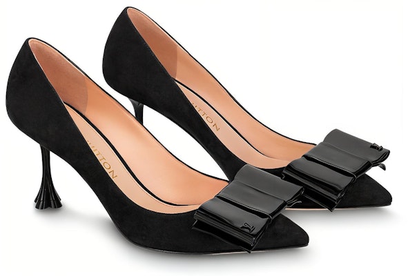 (W) 루이비통 B 블라썸 7.5cm 블랙 보우 힐 1AC84S Lookbook (W) 루이비통 B 블라썸 7.5cm 블랙 보우 힐 1AC84S