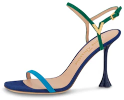 (Women) Louis Vuitton B Blossom High Heel Sandals 'Blue Green' 1ACA7A (Women) Louis Vuitton B Blossom High Heel Sandals 'Blue Green' 1ACA7A