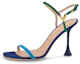 Buy (W) Sandal Tumit Tinggi Louis Vuitton B Blossom 'Biru Hijau' 1ACA7A