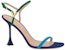 (W) Sandal Tumit Tinggi Louis Vuitton B Blossom 'Biru Hijau' 1ACA7A