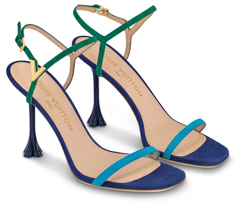 (W) Sandal Tumit Tinggi Louis Vuitton B Blossom 'Biru Hijau' 1ACA7A Lookbook (W) Sandal Tumit Tinggi Louis Vuitton B Blossom 'Biru Hijau' 1ACA7A