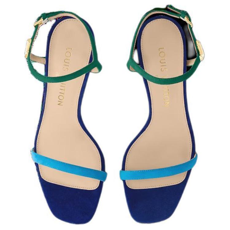 Purchase (W) Sandal Tumit Tinggi Louis Vuitton B Blossom 'Biru Hijau' 1ACA7A