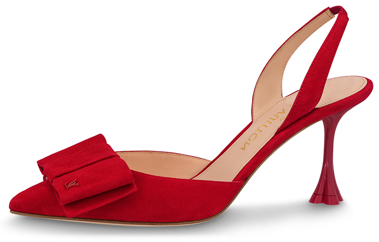 (Women) Louis Vuitton B Blossom High Heels 'Red Bow Tie' 1AC898