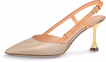 (Women) Louis Vuitton B Blossom Leather Pointed-Toe Buckle Stiletto High Heels 'Metallic' 1AC8SE (Women) Louis Vuitton B Blossom Leather Pointed-Toe Buckle Stiletto High Heels 'Metallic' 1AC8SE