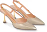 Shop (W) Louis Vuitton B Blossom Escarpins Cuir Boucle Talon Aiguille ''Métallique'' 1AC8SE