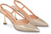 (W) Louis Vuitton B Blossom Kulit Stiletto Tumit Tinggi 'Metallic' 1AC8SE