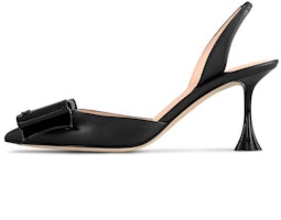 (Women) Louis Vuitton B Blossom Leather Pointed Toe Buckle Stiletto High Heels 'Black' 1ACAU3 (Women) Louis Vuitton B Blossom Leather Pointed Toe Buckle Stiletto High Heels 'Black' 1ACAU3