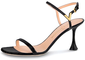 (Women) Louis Vuitton B Blossom Leather V-Embellished Slide Sandal 'Black' 1AC93S (Women) Louis Vuitton B Blossom Leather V-Embellished Slide Sandal 'Black' 1AC93S