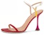 (W) Louis Vuitton B Blossom Sandal Kulit Merah dengan Tali Gesper Terbuka 1AC8VX
