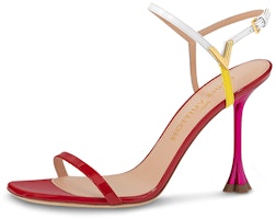 (Women) Louis Vuitton B Blossom Patent Leather Open-Toe Buckle Strap Sandal 'Red' 1AC8VX (Women) Louis Vuitton B Blossom Patent Leather Open-Toe Buckle Strap Sandal 'Red' 1AC8VX