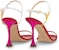 (W) Louis Vuitton B Blossom Sandal Kulit Merah dengan Tali Gesper Terbuka 1AC8VX