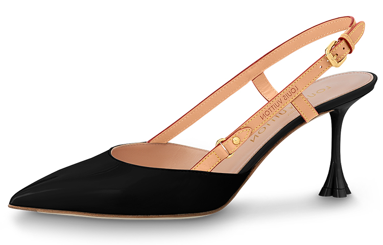 (Women) Louis Vuitton B Blossom Patent Leather Pointed-Toe Stiletto High Heels 'Black' 1AC6E7