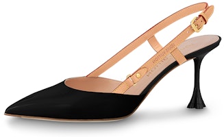 (Women) Louis Vuitton B Blossom Patent Leather Pointed-Toe Stiletto High Heels 'Black' 1AC6E7 (Women) Louis Vuitton B Blossom Patent Leather Pointed-Toe Stiletto High Heels 'Black' 1AC6E7