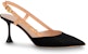 (W) Louis Vuitton B Blossom Kulit Patent Tumit Tinggi Runcing 'Hitam' 1AC6E7
