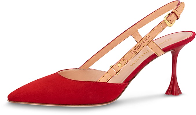 (Women) Louis Vuitton B Blossom Pointed-Toe Buckle Stiletto 'Red Velvet Leather' 1AC8FB Buy (Women) Louis Vuitton B Blossom Pointed-Toe Buckle Stiletto 'Red Velvet Leather' 1AC8FB