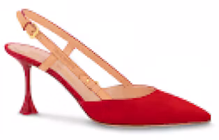 Order (W) Louis Vuitton B Blossom Spitz-Toe Schnalle Stiletto ''Rotes Samt Leder'' 1AC8FB