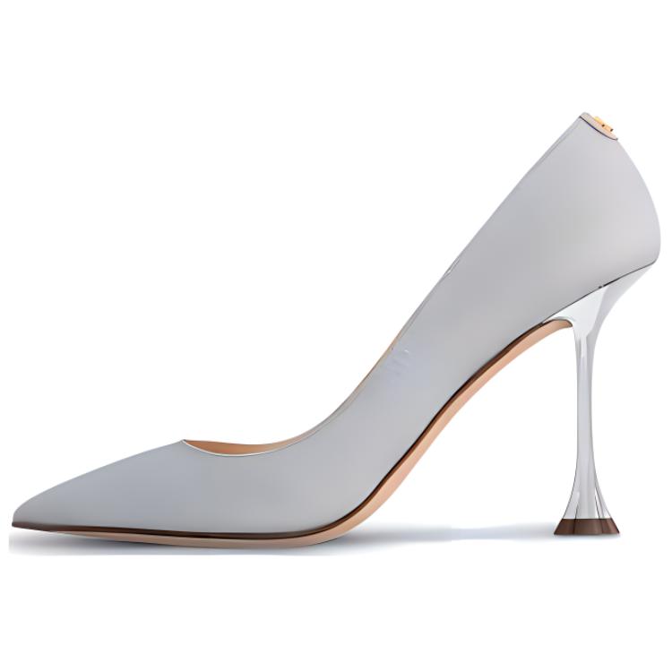 (Women) Louis Vuitton B Blossom Pointed Toe Slip-On Stiletto 'Grey' 1AC81D