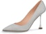 (W) Louis Vuitton B Blossom Kasut Tumit Tinggi Slip-On Hujung Runcing 'Kelabu' 1AC81D