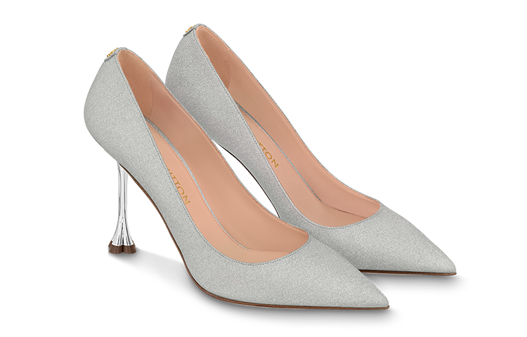 Shop (W) Louis Vuitton B Blossom Tacones de Punta Slip-On Stiletto 'Gris' 1AC81D