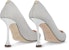(W) Louis Vuitton B Blossom Kasut Tumit Tinggi Slip-On Hujung Runcing 'Kelabu' 1AC81D