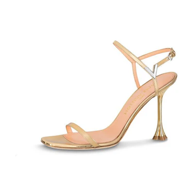 (W) LV B Blossom Slide Sandal 'Gold'