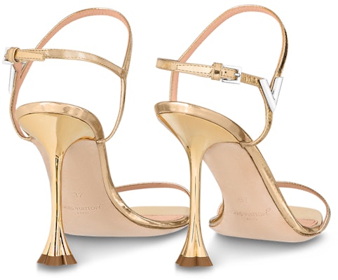(Women) Louis Vuitton B Blossom Slide Sandal 'Gold' 1AC6IF Shop (Women) Louis Vuitton B Blossom Slide Sandal 'Gold' 1AC6IF