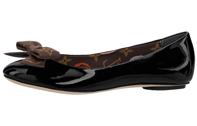 (W) LV Ballerina Flat 'Popi Black'