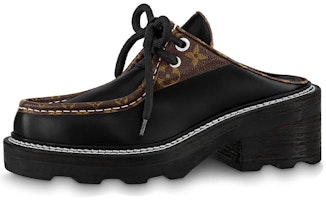 (Women) Louis Vuitton Beaubourg 'Black Calfskin Mule Sneakers' 1A63Y9 (Women) Louis Vuitton Beaubourg 'Black Calfskin Mule Sneakers' 1A63Y9