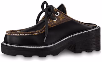 (Women) Louis Vuitton Beaubourg 'Black Calfskin Mule Sneakers' 1A63Y9 (Women) Louis Vuitton Beaubourg 'Black Calfskin Mule Sneakers' 1A63Y9