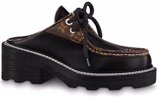 Order (W) Louis Vuitton Beaubourg 'Zapatillas Mulas de Piel Negra' 1A63Y9
