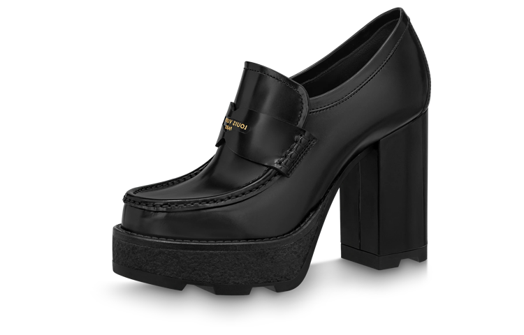(Women) Louis Vuitton Beaubourg 'Black Leather Mules' 1ABVT2
