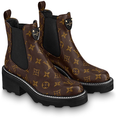 (W) 路易威登 LV 博博格棕色短靴 1A8QCI Lookbook (W) 路易威登 LV 博博格棕色短靴 1A8QCI