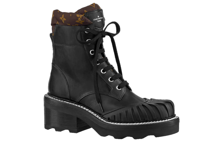 Order (W) Louis Vuitton Beaubourg Boot Hitam 1A94N4