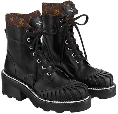 (Women) Louis Vuitton Beaubourg Ankle Boot 'Black' 1A94N4 Lookbook (Women) Louis Vuitton Beaubourg Ankle Boot 'Black' 1A94N4