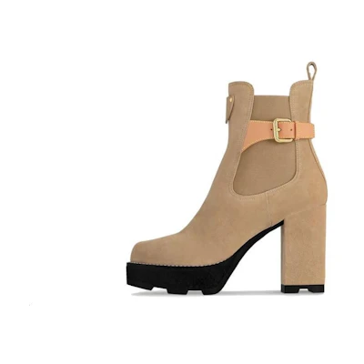 (W) LV Beaubourg Ankle Boot 'Tan Buckle'