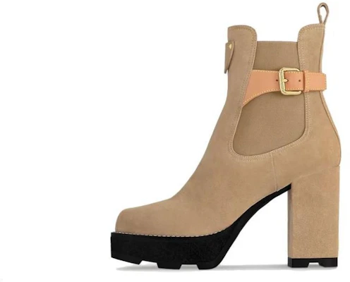 (W) Louis Vuitton Beaubourg Ankle Boot 'Tan Buckle' Coklat Gesper 1ACJYA Buy (W) Louis Vuitton Beaubourg Ankle Boot 'Tan Buckle' Coklat Gesper 1ACJYA