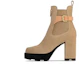 Buy (W) Louis Vuitton Beaubourg Ankle Boot 'Tan Buckle' Coklat Gesper 1ACJYA