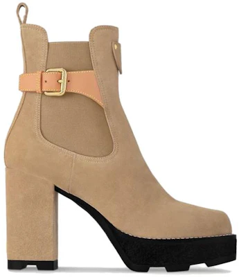 (W) Louis Vuitton Beaubourg Ankle Boot 'Tan Buckle' Coklat Gesper 1ACJYA Order (W) Louis Vuitton Beaubourg Ankle Boot 'Tan Buckle' Coklat Gesper 1ACJYA