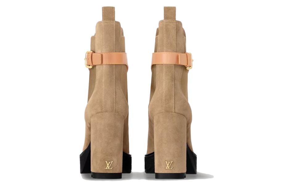 Purchase (W) Louis Vuitton Beaubourg Ankle Boot 'Tan Buckle' Coklat Gesper 1ACJYA