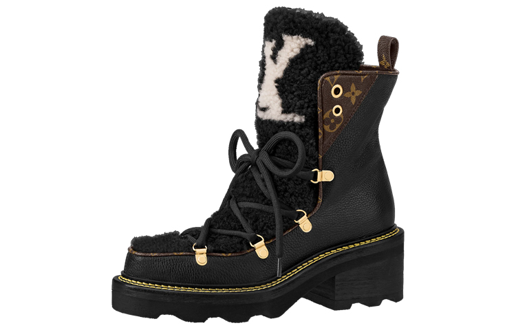 (Women) Louis Vuitton Beaubourg Ankle Boots 'Black' 1A8CU7