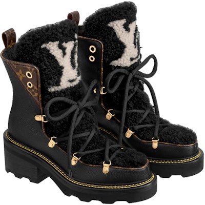 (Women) Louis Vuitton Beaubourg Ankle Boots 'Black' 1A8CU7 Lookbook (Women) Louis Vuitton Beaubourg Ankle Boots 'Black' 1A8CU7