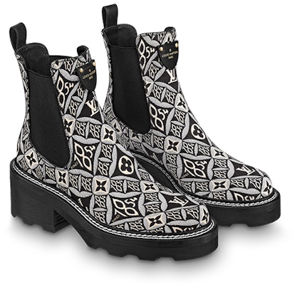 (Women) Louis Vuitton Beaubourg Ankle Chelsea Boots 'Black' 1A8UNL Lookbook (Women) Louis Vuitton Beaubourg Ankle Chelsea Boots 'Black' 1A8UNL