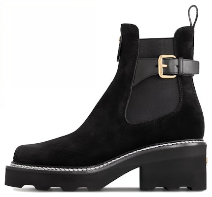 (Women) Louis Vuitton Beaubourg Calfskin Chelsea Boot 'Casual Chunky Heel Black' 1ACKCJ Buy (Women) Louis Vuitton Beaubourg Calfskin Chelsea Boot 'Casual Chunky Heel Black' 1ACKCJ