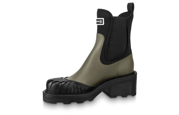 (Women) Louis Vuitton Beaubourg Chelsea Boot 'Black Green' 1A9GYP
