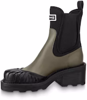 (Women) Louis Vuitton Beaubourg Chelsea Boot 'Black Green' 1A9GYP (Women) Louis Vuitton Beaubourg Chelsea Boot 'Black Green' 1A9GYP